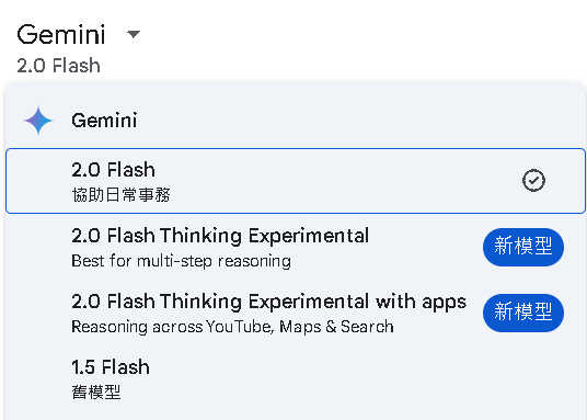 Gemini 版本速覽:探索 2.0 Flash 及實驗性模型